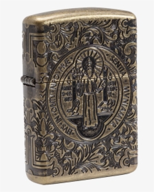 St Benedict Medal Zippo, HD Png Download, Free Download