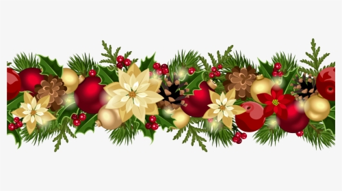 Download Christmas Wreath Png Transparent 092 - Free Christmas Garland Clipart, Png Download, Free Download