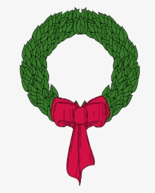 Christmas Wreath - Clip Art Christmas Wreath, HD Png Download, Free Download