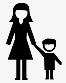 Teacher Woman With Little Boy Svg Png Icon Free Download - Women Helpline, Transparent Png, Free Download