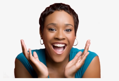 Download Happy Girl Png Clipart - Short Textured Black Woman Hair, Transparent Png, Free Download