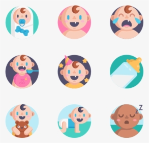 Baby - Smiling Baby Icon, HD Png Download, Free Download