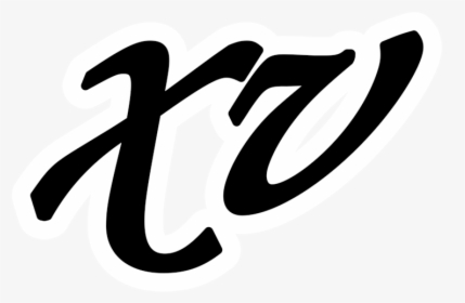 Calligraphy,text,symbol - Logo Xv Png, Transparent Png, Free Download
