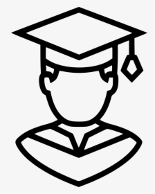 Graduation Boy Png - Graduation Clip Art Black And White Boy, Transparent Png, Free Download