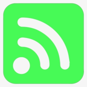 Green Feed Icon Png - Rss Feed Icon Png Green, Transparent Png, Free Download