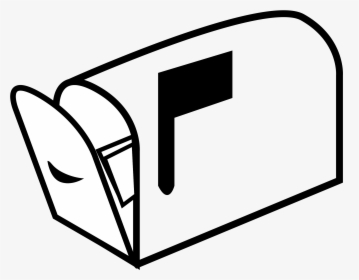 Mailbox Clipart Inbox - Mailbox Clipart Black And White, HD Png Download, Free Download