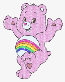 #carebear #cheerbear #pink #glitter #png #freetoedit - Pink Care Bear Cartoon, Transparent Png, Free Download