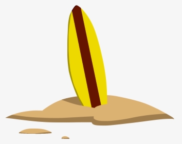 Surfboard Clipart - Clipart Library - Surfboard In Sand Clip Art, HD Png Download, Free Download