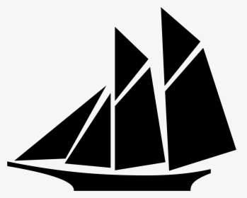 Sailboat Silhouette - Clip Art Sail Boat, HD Png Download, Free Download