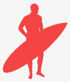 Silhouette Surfboard Blue, HD Png Download, Free Download