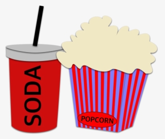 Popcorn Latest Clipart Soda Movie Snacks Cinema Etsy - Clipart Soda And Popcorn, HD Png Download, Free Download