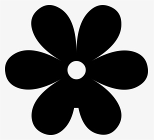 Clip Art Flower Silhouette Png - Simple Flower Silhouette Png, Transparent Png, Free Download