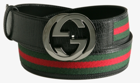 Gucci Belt Png - Gucci Belt With Stripes, Transparent Png, Free Download