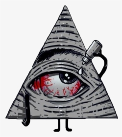 Illuminati Eye Of Providence Sticker Drawing Dopehouse - Weed Stickers, HD Png Download, Free Download