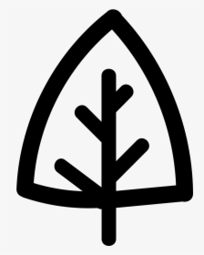 Tree Gross Outline Of Triangular Shape - Icon, HD Png Download, Free Download