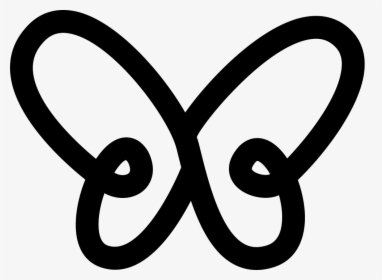 Butterfly Simple Gross Outline Shape From Top View - Macka's Logo, HD Png Download, Free Download