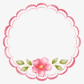 Decorative Round Border Frame Png Clip Art Gallery - Round Flower Frame Png, Transparent Png, Free Download