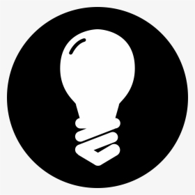 Light Bulb Icon Clip Arts - White Light Bulb Clipart, HD Png Download, Free Download