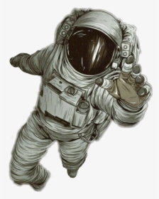 #astronaut #space #gravity #spaceman - Astronaut In Space Drawing, HD Png Download, Free Download