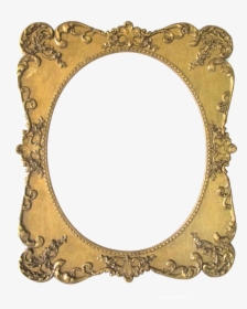 Transparent Vintage Frames Png - Ornate Gold Oval Frame, Png Download, Free Download