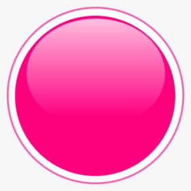 Glossy Pink Circle Button Svg Clip Arts - Vector Png Circle Design, Transparent Png, Free Download