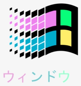 Png, Tumblr, And Vaporwave Image - Windows 95 Logo Png, Transparent Png, Free Download
