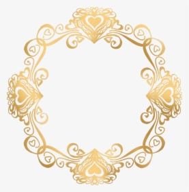 Gold Wedding Border Png, Transparent Png, Free Download
