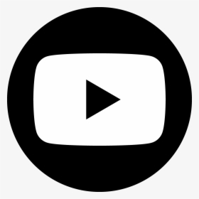 Youtube Social Dark Circle Youtube Logo Vector White Hd Png Download Kindpng