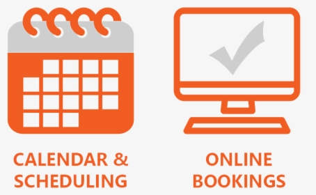 Calendar Icon And Online Bookings Icon - Online Booking Icon Png, Transparent Png, Free Download
