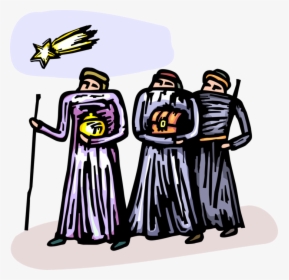 Vector Illustration Of Magi Three Wise Men Bearing, HD Png Download, Free Download