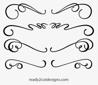 Banner Black And White Calligraphic Files For Download - Calligraphy, HD Png Download, Free Download