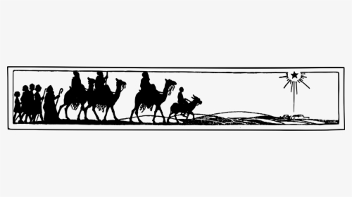 Wisemen Clip Art Black And White, HD Png Download, Free Download