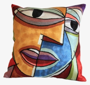 Picasso Face Blue - Cushion, HD Png Download, Free Download