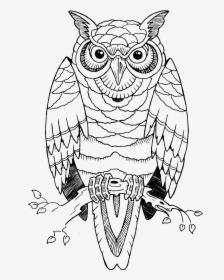 Idea Owl Drawing Tattoo Free Transparent Image Hd Clipart - Traditional Owl Tattoo Design, HD Png Download, Free Download