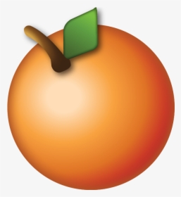 Peach Clipart Emoji - Orange Emoji, HD Png Download, Free Download