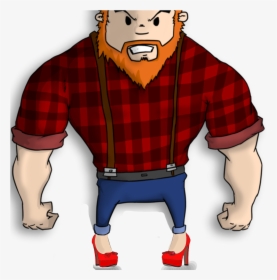 Burly Heeled Men - Lumberjack Clipart, HD Png Download, Free Download