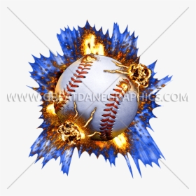 Transparent Baseball Bats Crossed Png - Exploding Softball Clipart, Png Download, Free Download