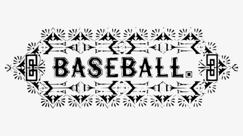 Art,symmetry,monochrome Photography - Clipart Baseball Vintage Free, HD Png Download, Free Download