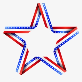 America Red White And Blue - Clip Art American Flag Stars, HD Png Download, Free Download
