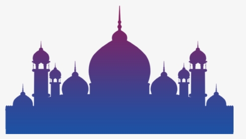 Beautiful Eid And Ramdan Kareem Masjid Vector With - Masjid Vector, HD Png Download, Free Download
