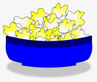 Transparent Popcorn Transparent Png - Bowl Of Popcorn In Clipart, Png Download, Free Download