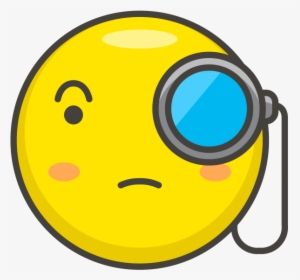 Face With Monocle Emoji - Smiley, HD Png Download, Free Download