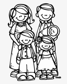 Lds Family Clipart Black And White - Family Clipart Black And White, HD Png Download, Free Download