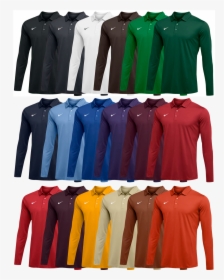 Custom Nike Long Sleeve Polo Shirts - Nike Long Sleeve Polo Shirt, HD Png Download, Free Download