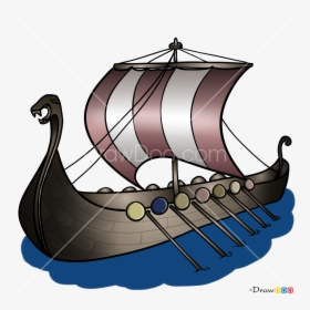 How To Draw Drakkar, Vikings - Viking Ships, HD Png Download, Free Download