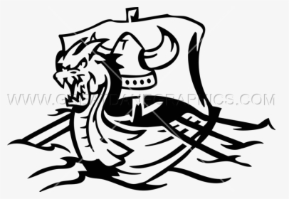 Transparent Viking Clipart - Viking Ship Clipart Black And White, HD Png Download, Free Download