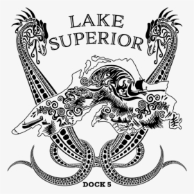 Show Your Love Of Lake Superior With This Fierce Temporary - Illustration, HD Png Download, Free Download