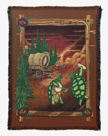 Woven Cotton Blanket With Two Terrapin Turtles Dancing, - Grateful Dead Characters, HD Png Download, Free Download