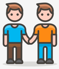 Transparent Two People Png - Two People Holding Hands Cartoon, Png Download, Free Download