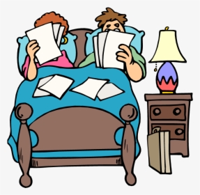 People In Bed Cartoon Picture - Parents In Bed Cartoon, HD Png Download, Free Download